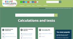 Desktop Screenshot of countcalculate.com